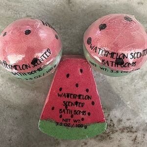 Watermelon bath bomb set of 3